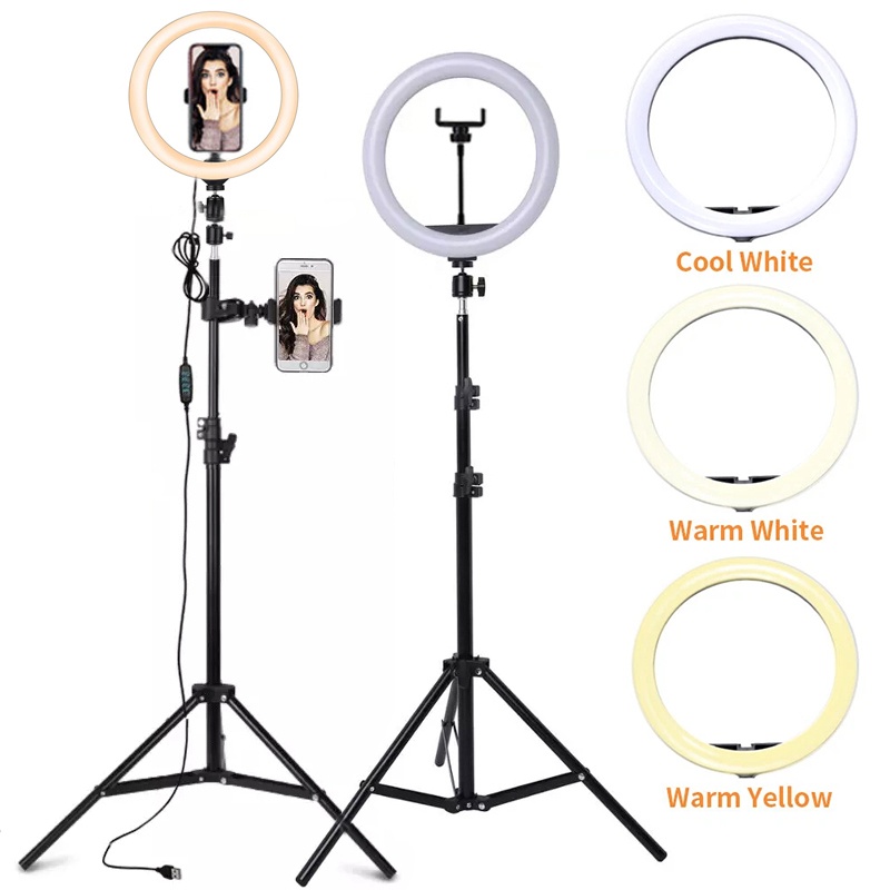 Auto Tracking Tripod - Luz de Anel LED para Selfie