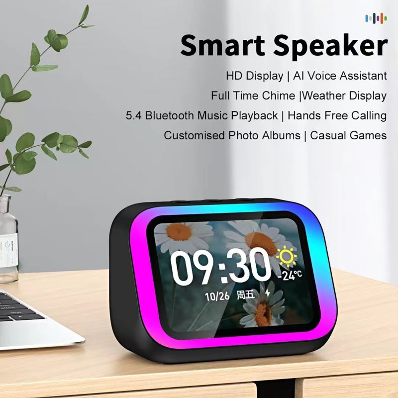 Digital Alarm Clock - Assistente de Voz com IA, Caixa