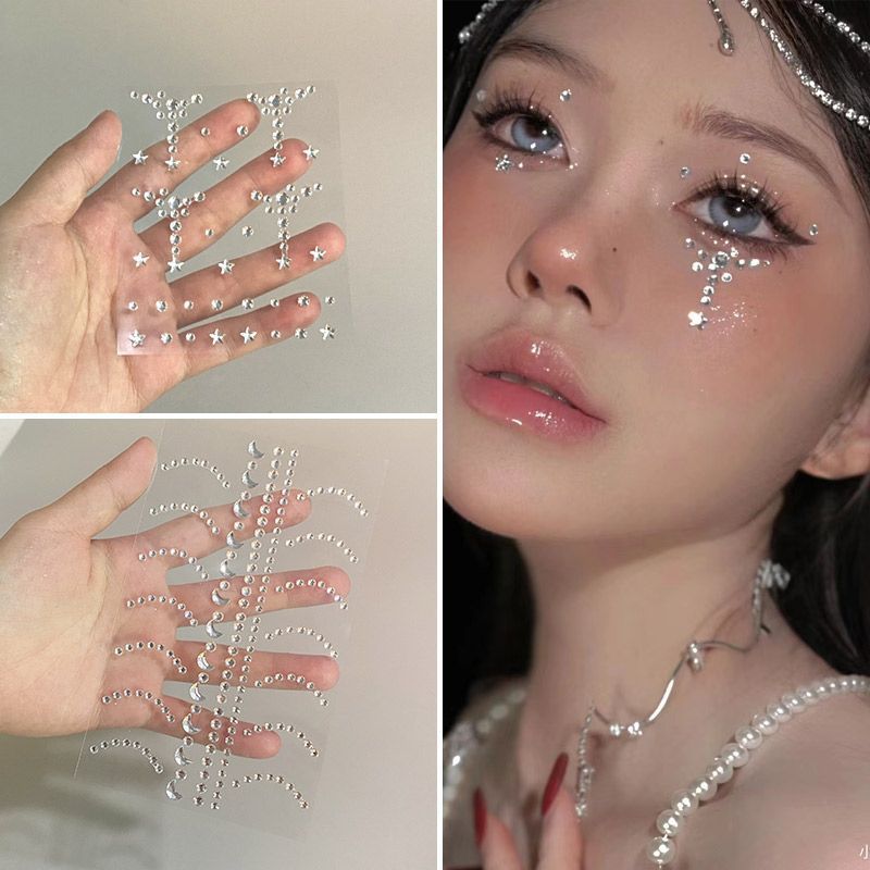 Electronics & Gadgets Starting With D - Adesivos Faciais de Strass em Formato
