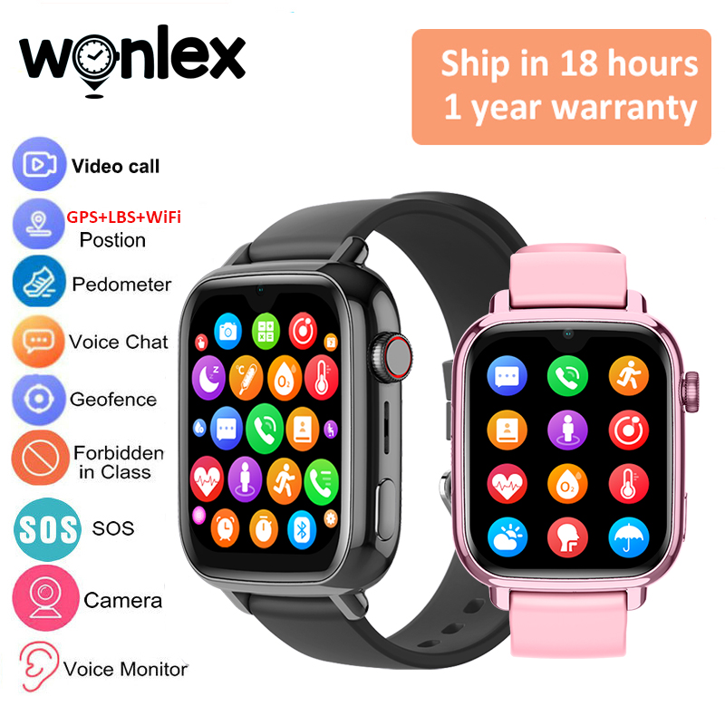 Smart Watch Kids - Wonlex kt34 relógio inteligente infantil 4g