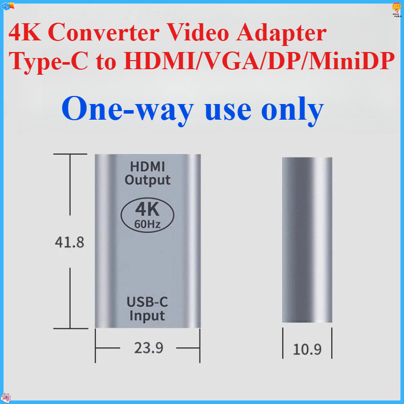 Electronics And Gadgets C - Adaptador de vídeo conversor 4k tipo-c