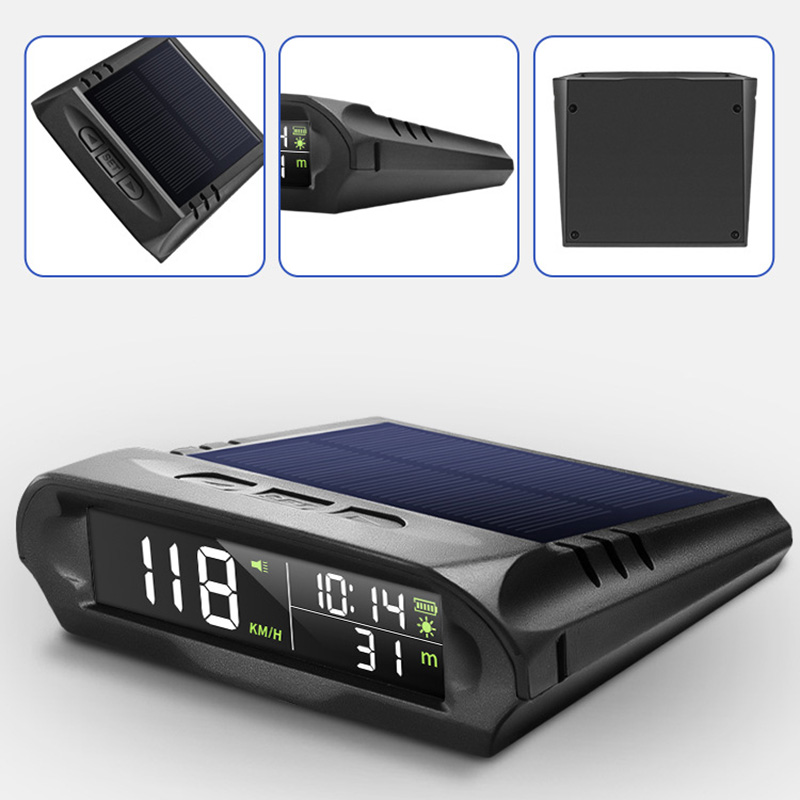 Electronics Gadgets Wholesale - Velocímetro gps automático com carregamento solar,