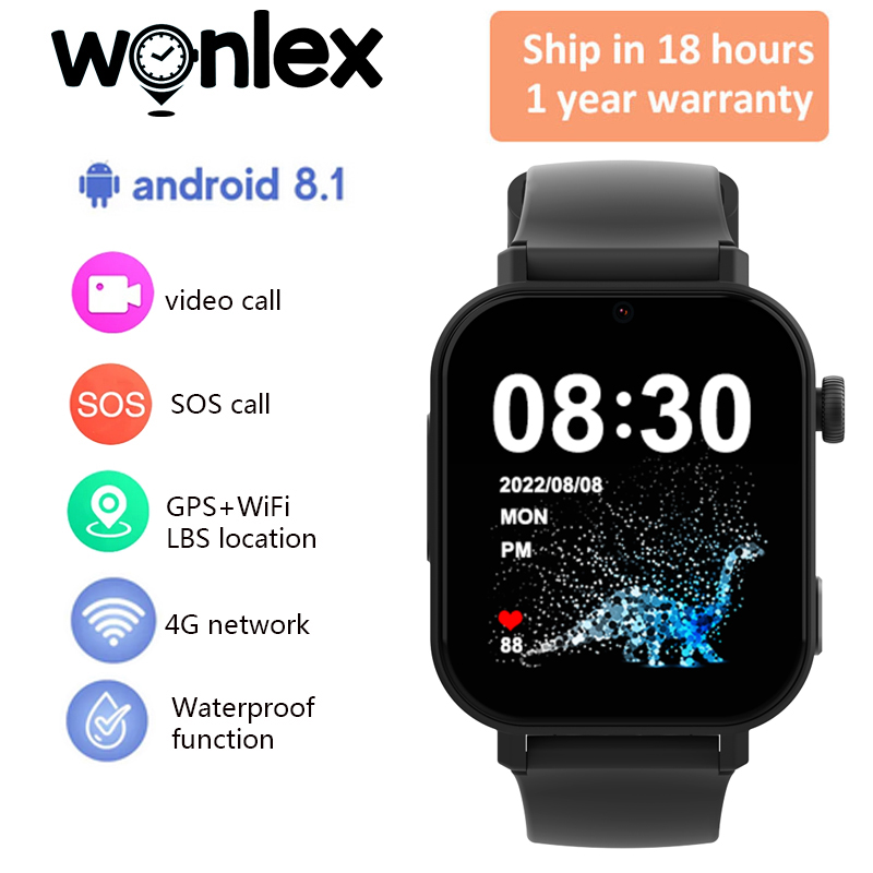 Smart Watch Kids - Wonlex kt36 4g relógio inteligente crianças