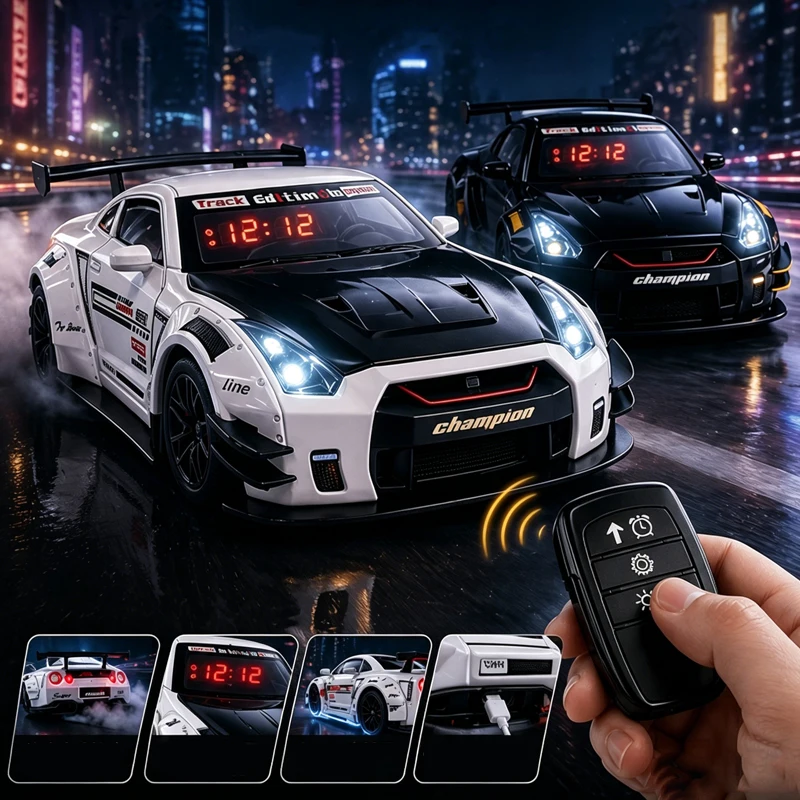 Digital Alarm Clock - 1 CONJUNTO Despertador Simulado de Carro