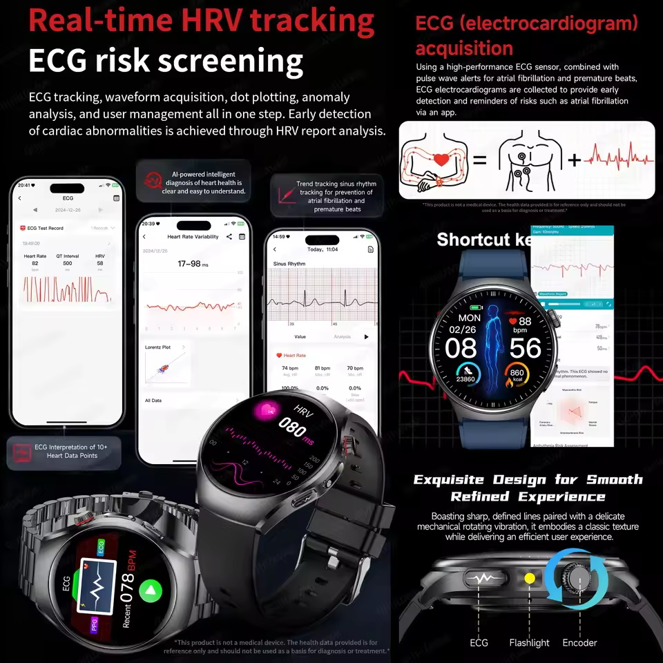 Novo Relógio Inteligente ECG P - Laser Distance Measure avaliação e preço
