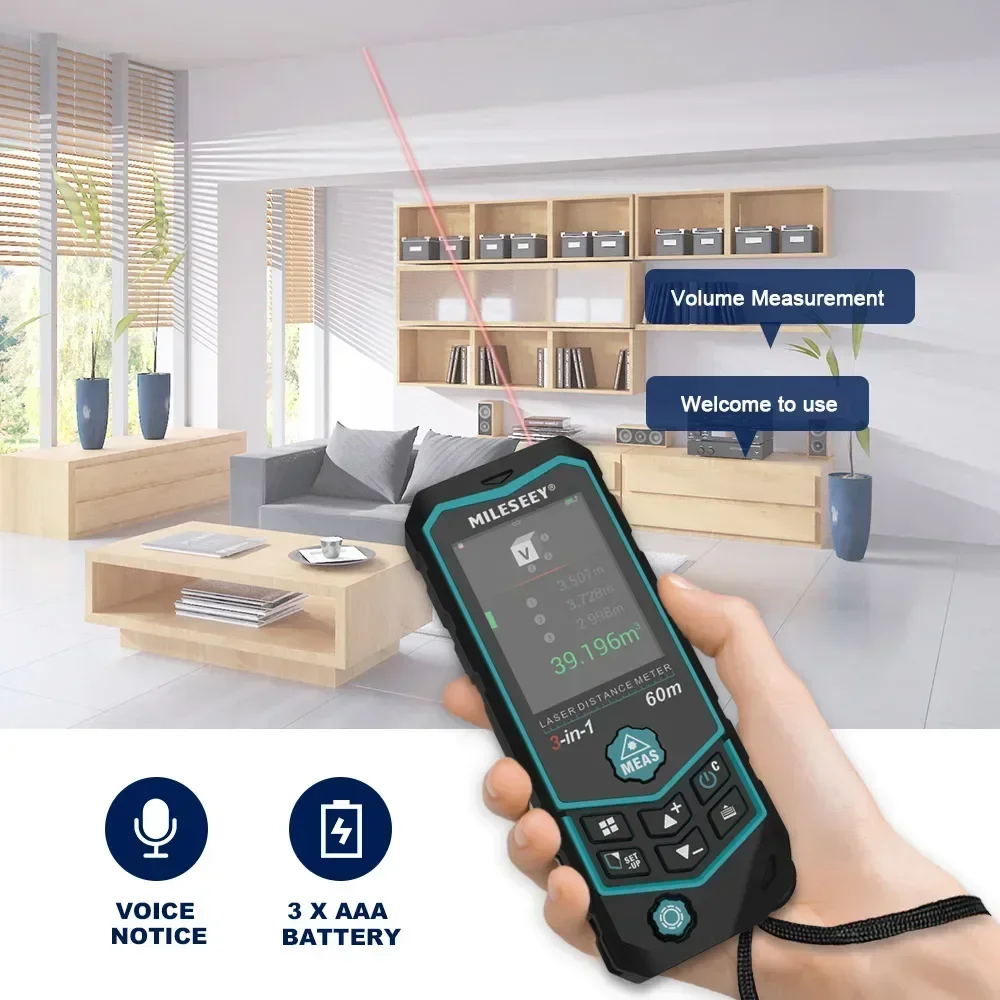 Mileseey R2B 60M Medidor a Las - Laser Distance Measure avaliação e preço
