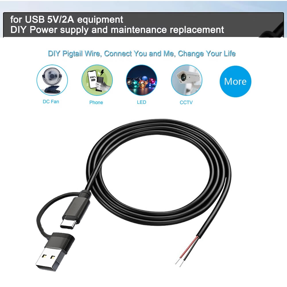 Cabo de alimentação dc de 2 pi - Electronics Repair Gadgets avaliação e preço