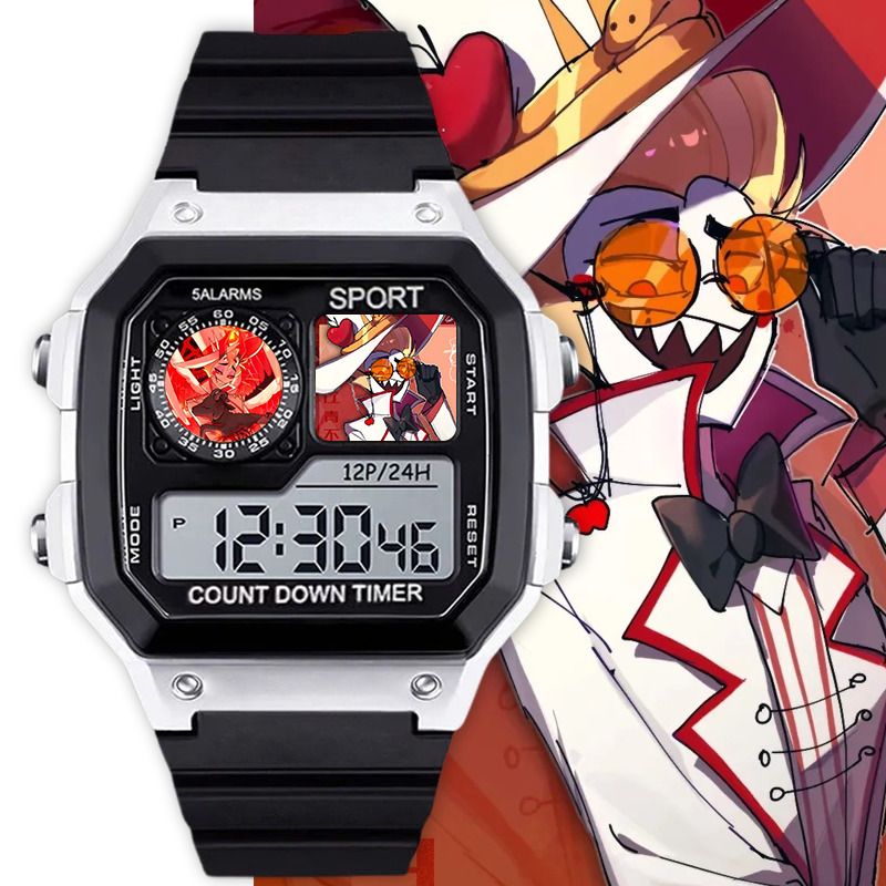 Relógio Digital Hazbin Hotel C - Digital Alarm Clock avaliação e preço