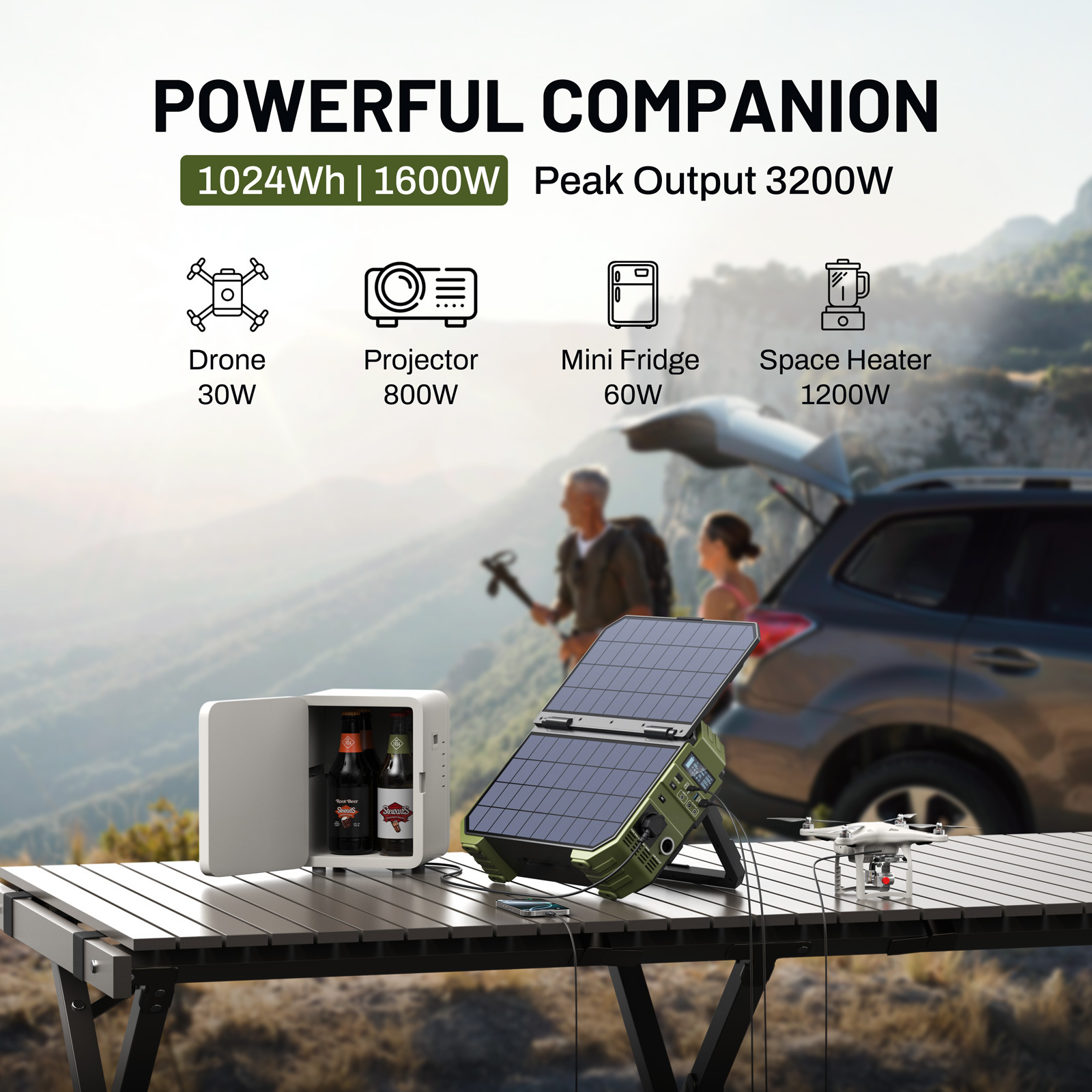 Estação de Energia Portátil co - Solar Powered Charger avaliação e preço