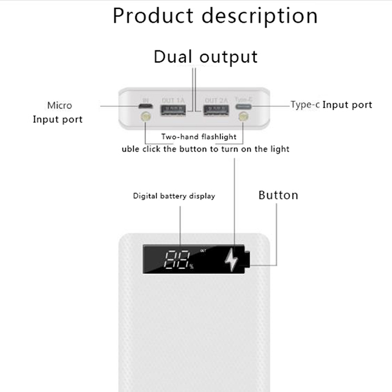Caso Portátil Banco De Energia - Solar Powered Charger avaliação e preço
