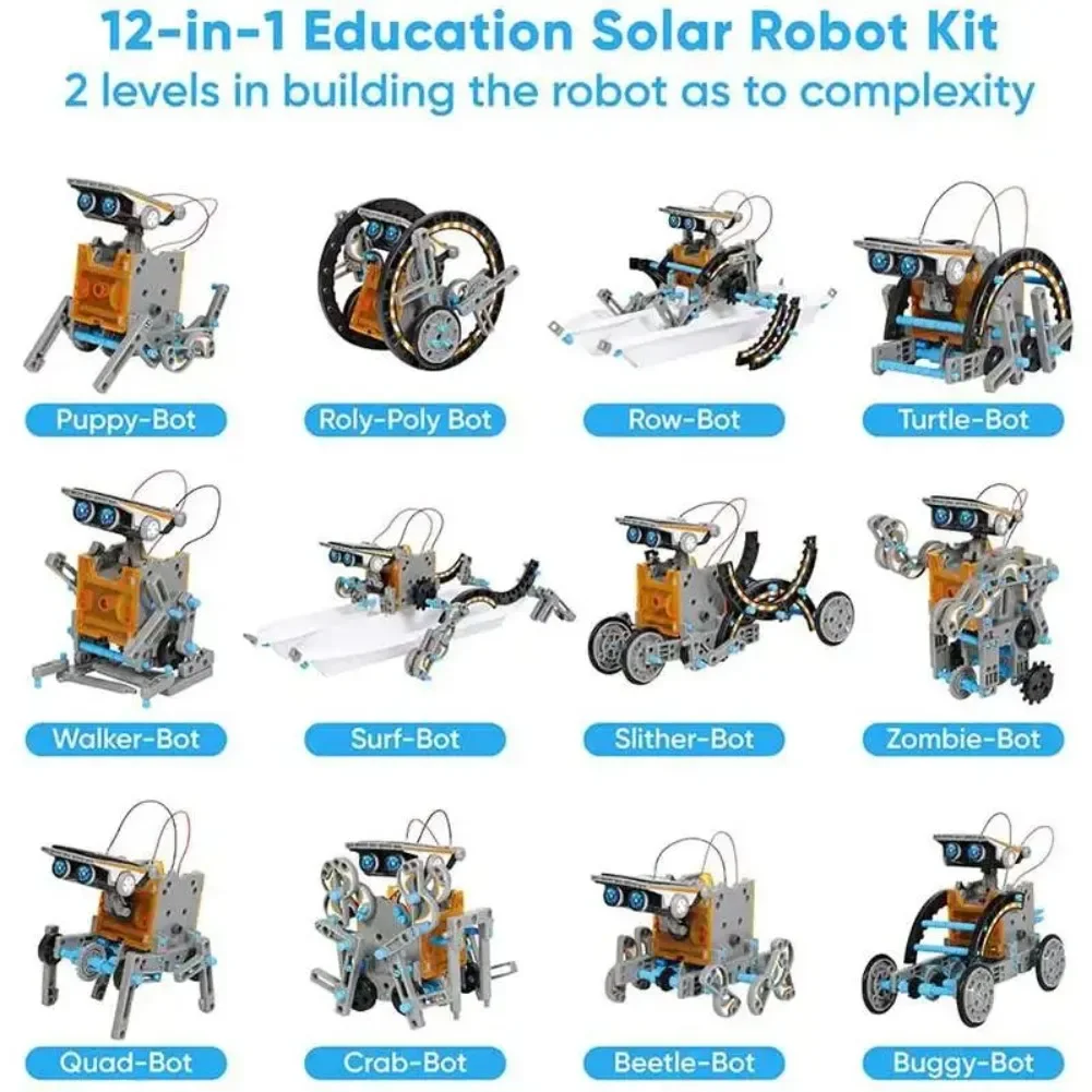 13 em 1 robô movido a energia  - Diy Electronics Gadgets avaliação e preço